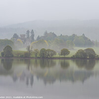 Buy canvas prints of Wray Castle in the Mist by Rick Bowden