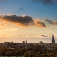 Buy canvas prints of Norwich Autumn Sunset by Rick Bowden