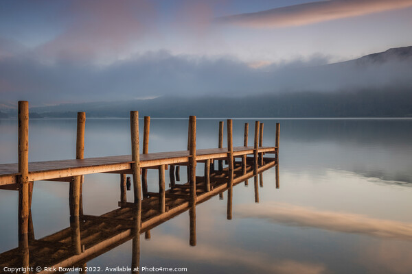Lake District Jetty Picture Board by Rick Bowden