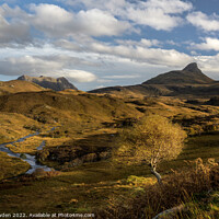 Buy canvas prints of Majestic Autumn Scenery in Assynt by Rick Bowden