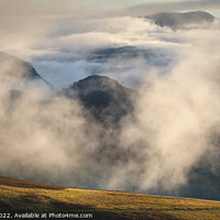 Buy canvas prints of Lakeland Mountains by Rick Bowden
