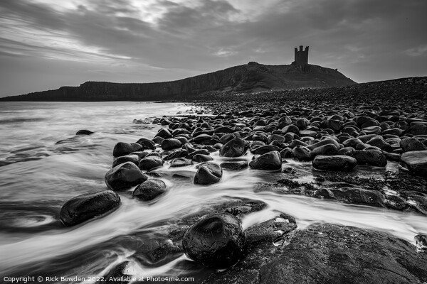 Majestic Ruins of Dunstanburgh Castle Picture Board by Rick Bowden