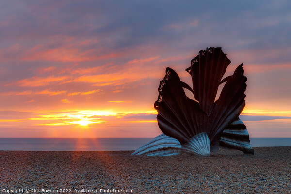 Aldeburgh Sunrise Picture Board by Rick Bowden