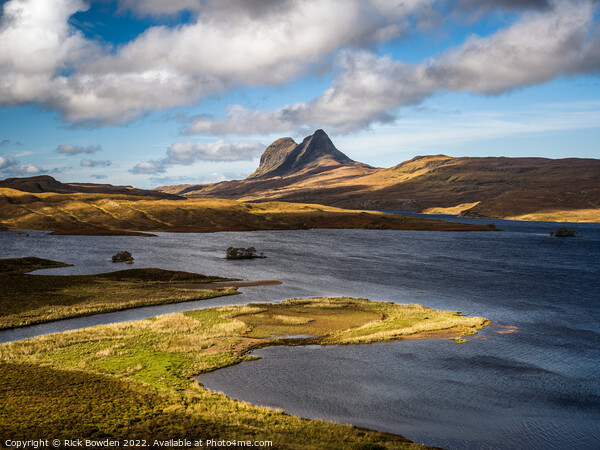 Suilven from Cam Loch Picture Board by Rick Bowden