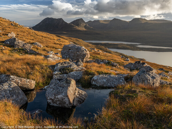 Ben Mor Coigach Picture Board by Rick Bowden