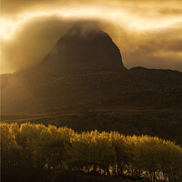 Buy canvas prints of Suilven Gold by Rick Bowden