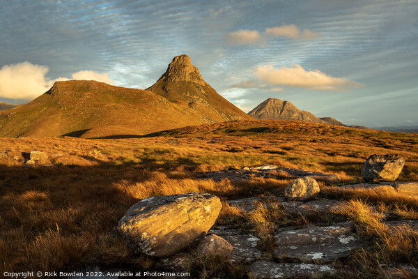 Majestic Stac Pollaidh Picture Board by Rick Bowden