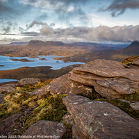 Buy canvas prints of Over Inverpolly by Rick Bowden
