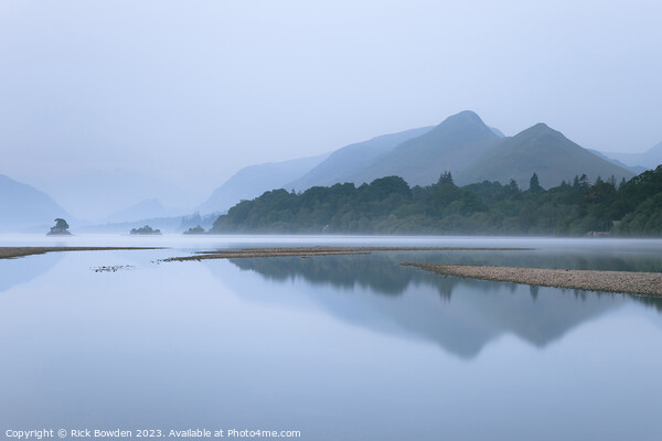 Serenity of Derwent Water Picture Board by Rick Bowden
