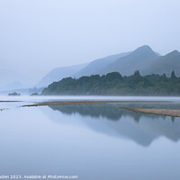 Buy canvas prints of Serenity of Derwent Water by Rick Bowden