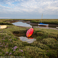 Buy canvas prints of Salt Marsh Boats by Rick Bowden
