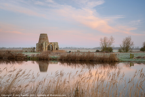 St Benet's Abbey on the Bure Picture Board by Rick Bowden