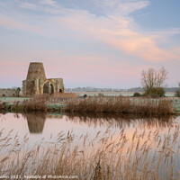 Buy canvas prints of St Benet's Abbey on the Bure by Rick Bowden