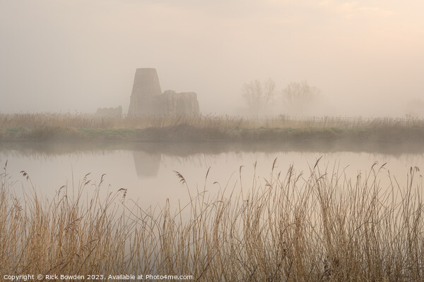 Misty Serenity at St Benets Abbey Picture Board by Rick Bowden