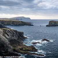 Buy canvas prints of Wild and Rugged Shetland Coastline by Rick Bowden