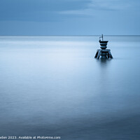 Buy canvas prints of Dawn Serenity: Happisburgh's Time and Tide Bell by Rick Bowden