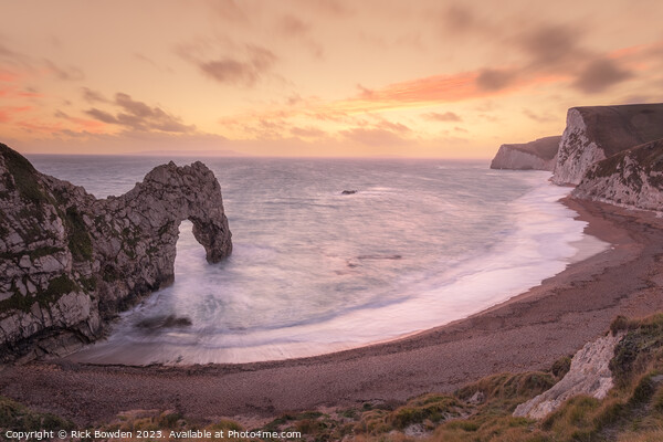 Durdle Door Sunset Picture Board by Rick Bowden