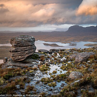 Buy canvas prints of Suilven and the Aird of Coigach by Rick Bowden