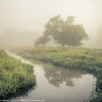 Buy canvas prints of Wensum Valley Mist by Rick Bowden