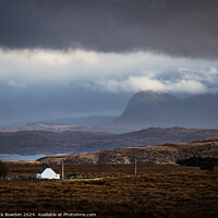 Buy canvas prints of Suilven and the House by Rick Bowden