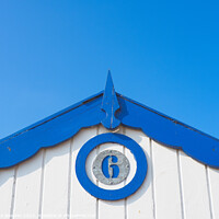 Buy canvas prints of Beach hut number 6 by Rick Bowden