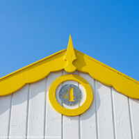 Buy canvas prints of Beach hut number 4 by Rick Bowden