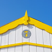 Buy canvas prints of Beach hut number 7 by Rick Bowden