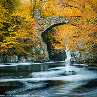 Buy canvas prints of Autumn Flow at the Hermitage by Rick Bowden