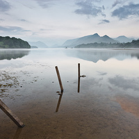 Buy canvas prints of Derwent Water Lake District by Rick Bowden