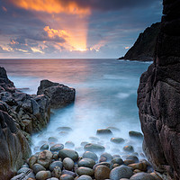 Buy canvas prints of Porth Nanven Cornwall by Rick Bowden