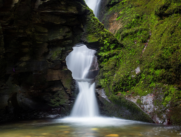 St Nectan's Waterfall Cornwall Picture Board by Rick Bowden