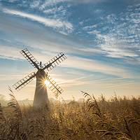 Buy canvas prints of Thurne Mill Sunrise by Rick Bowden
