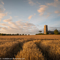 Buy canvas prints of Norfolk Church on a Summer Night by Rick Bowden