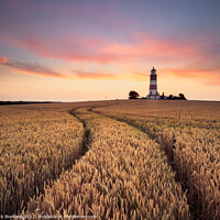 Buy canvas prints of The Majestic Happisburgh Lighthouse by Rick Bowden