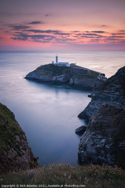 South Stack Anglesey Picture Board by Rick Bowden