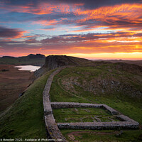 Buy canvas prints of Hadrian's Wall Northumberland by Rick Bowden
