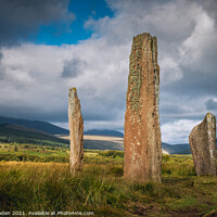 Buy canvas prints of Machrie Moor Standing Stones by Rick Bowden