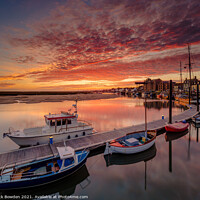 Buy canvas prints of Sunrise over Wells next the Sea Harbour by Rick Bowden