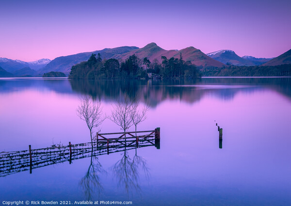 Derwent Water Lake District Picture Board by Rick Bowden