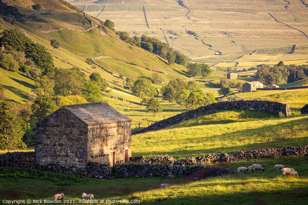 Rustic Charm of Yorkshire Dales Picture Board by Rick Bowden