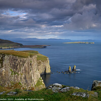 Buy canvas prints of Balmaqueen Cliffs Isle of Skye by Rick Bowden