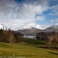 Buy canvas prints of Wary Castle Lake District by Rick Bowden
