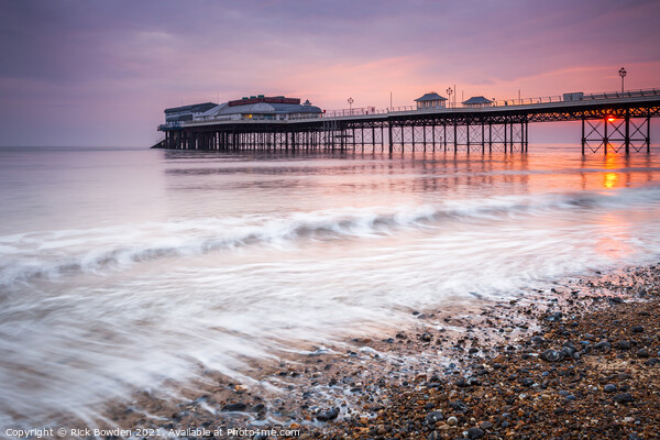 Majestic Sunrise at Cromer Pier Picture Board by Rick Bowden