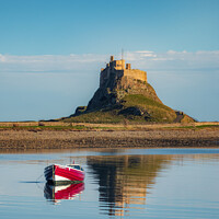 Buy canvas prints of Lindisfarne Castle Northumberland by Rick Bowden