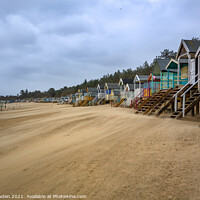 Buy canvas prints of Rustic Charm of Wells Beach Huts by Rick Bowden
