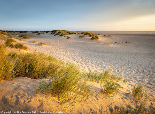 Serenity of Wells and Holkham Beach Picture Board by Rick Bowden