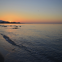 Buy canvas prints of Sunrise at Estepona, Costa del Sol Spain  by Jonathan Evans