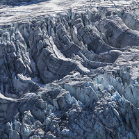 Buy canvas prints of Lyell Glacier crevasses by Darren Foltinek