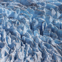 Buy canvas prints of Mendenhall Glacier Crevasses, Alaska  by Darren Foltinek