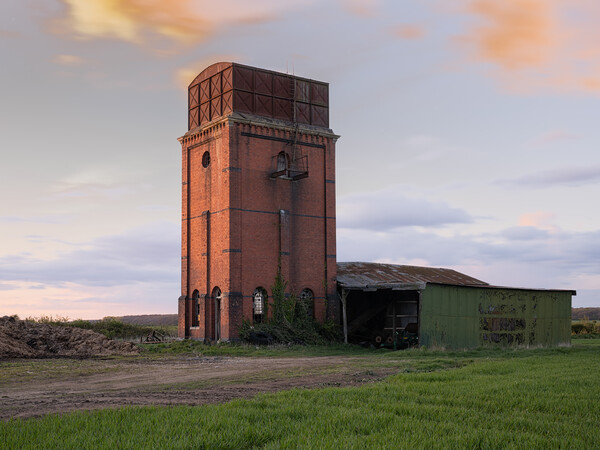 Bardney Water Tower Picture Board by Jason Thompson